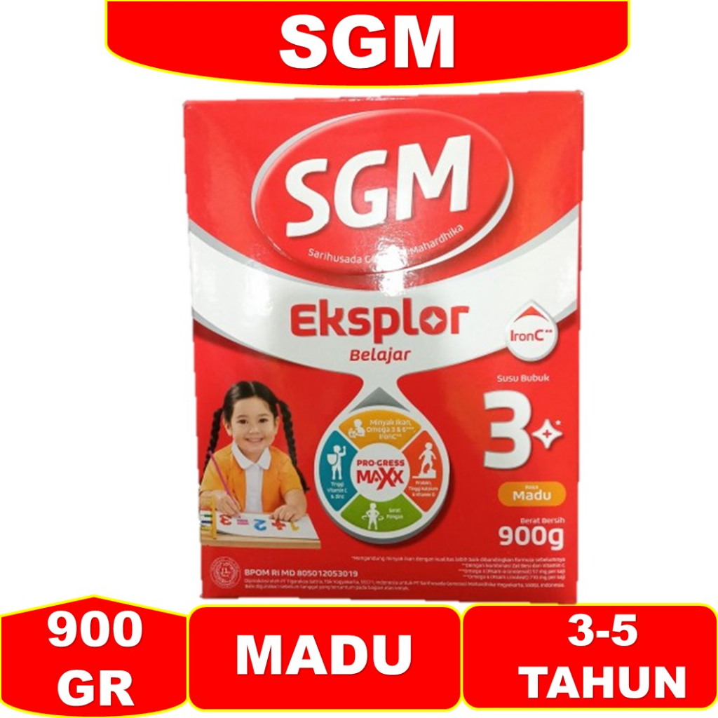 

SUSU SGM EKSPLOR 3+ RASA MADU 900GR susu sgm 3+ madu