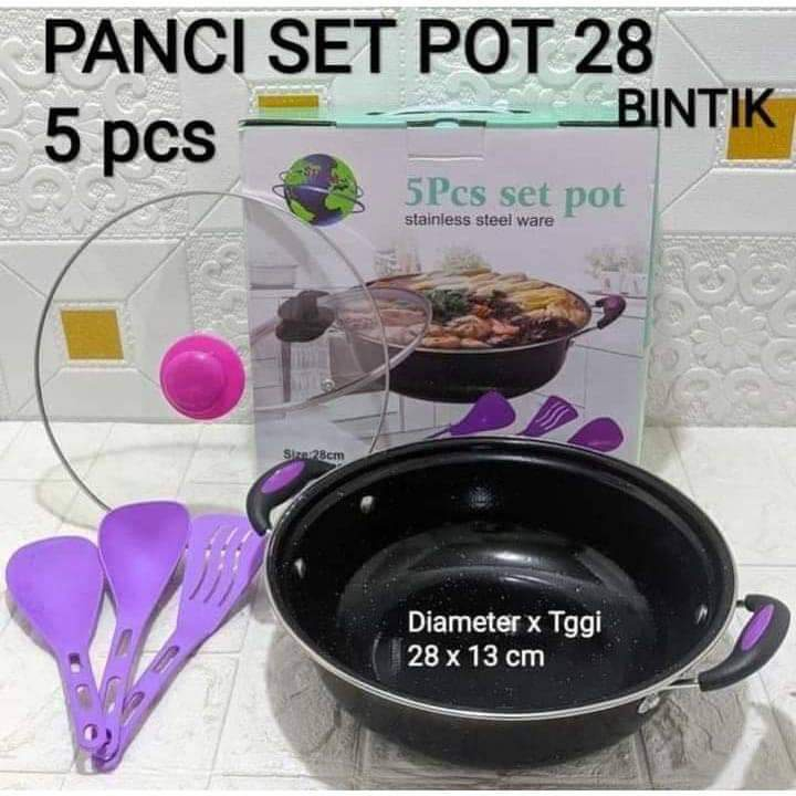 Panci Set Pot 5pcs 28cm