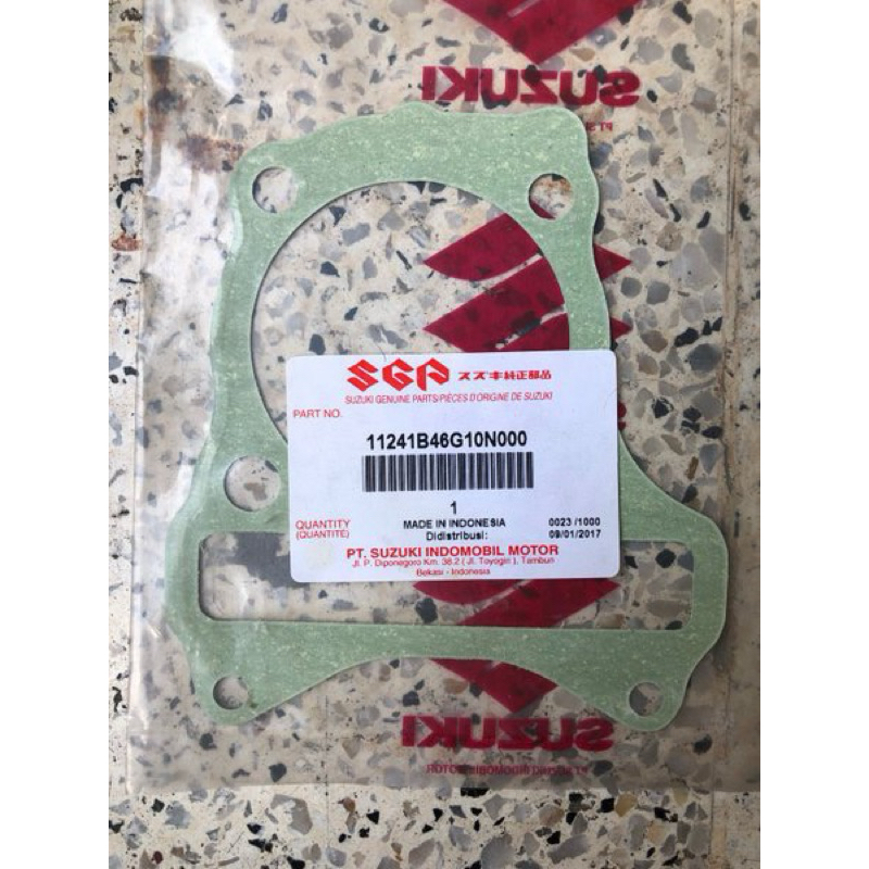 Gasket Cylinder Packing Paking Blok Bawah Spin 125 Ori