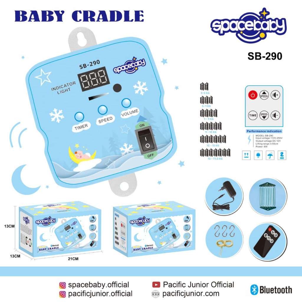 Mesin ayunan ELEKTRIK BAYI New SB 290 | BABY CRADLE