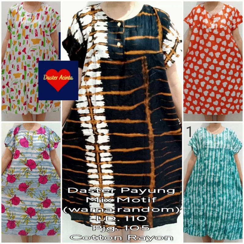 Daster Payung Mix Motif (TIDAK ECER KLIK5X)