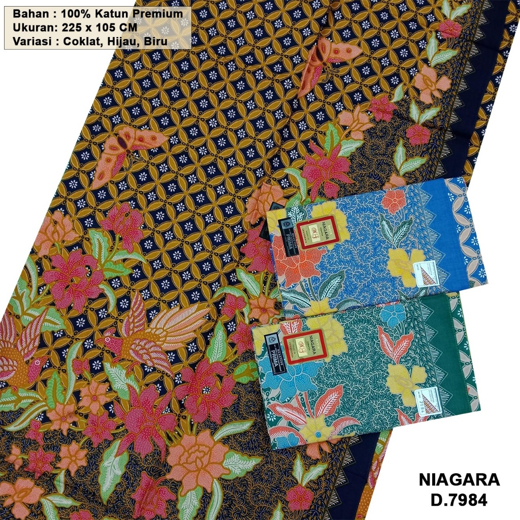 KAIN BATIK BAHAN KATUN NIAGARA (7984)