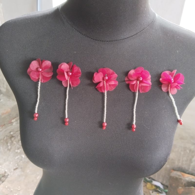 bunga organza juntai/ bunga organza 3d