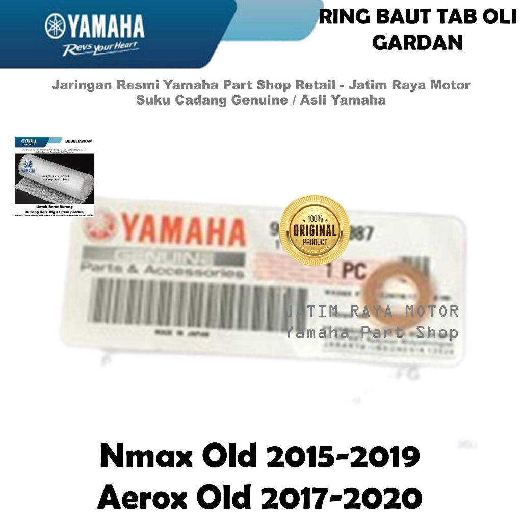 Ring Baut Tab Oli Gardan N Max Nmax Aerox Old Asli Original Yamaha Surabaya