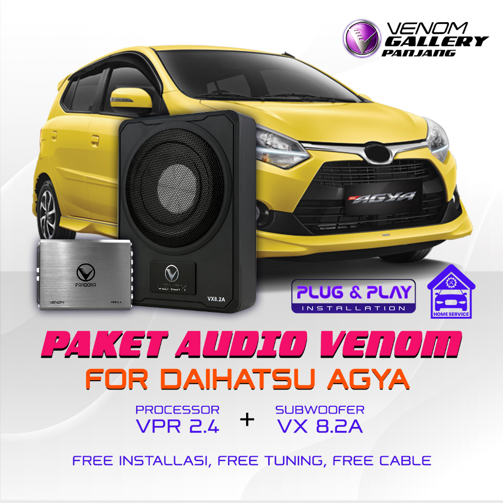 PAKET AUDIO VENOM EXPRESS DAIHATSU AGYA - PAKET AUDIO MOBIL AGYA