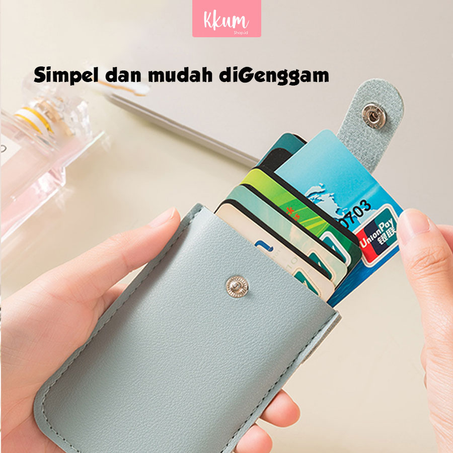 Dompet kartu uang import kulit PU/ Card Holder murah