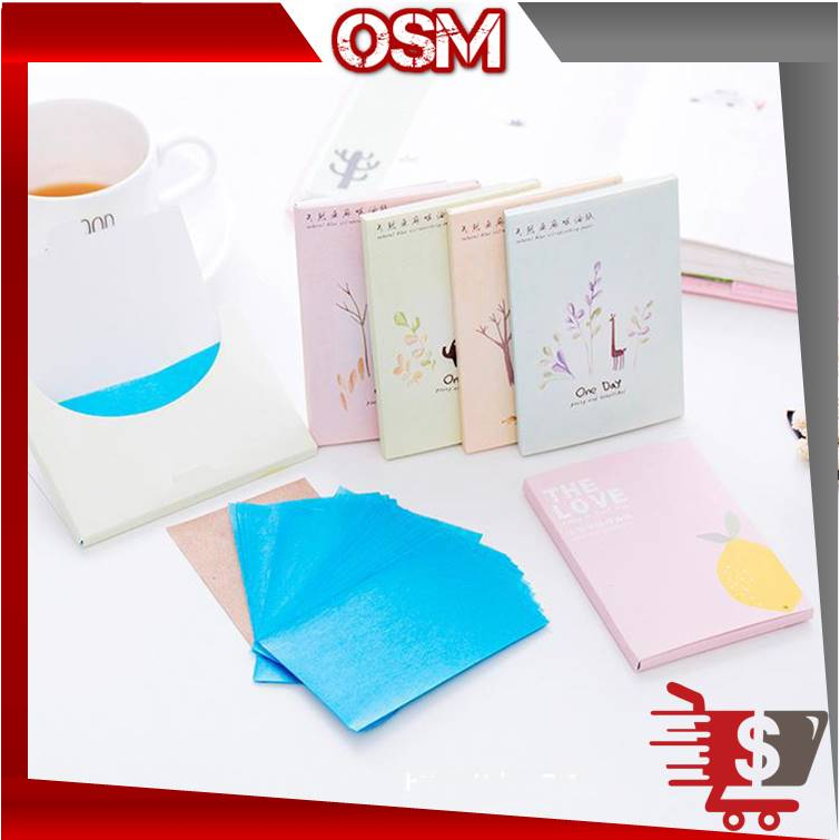 5510 Kertas Linen Tissue Penyerap Minyak Tisu Linen Muka 50Pcs /  Tisu serap minyak  Oil Control Fil
