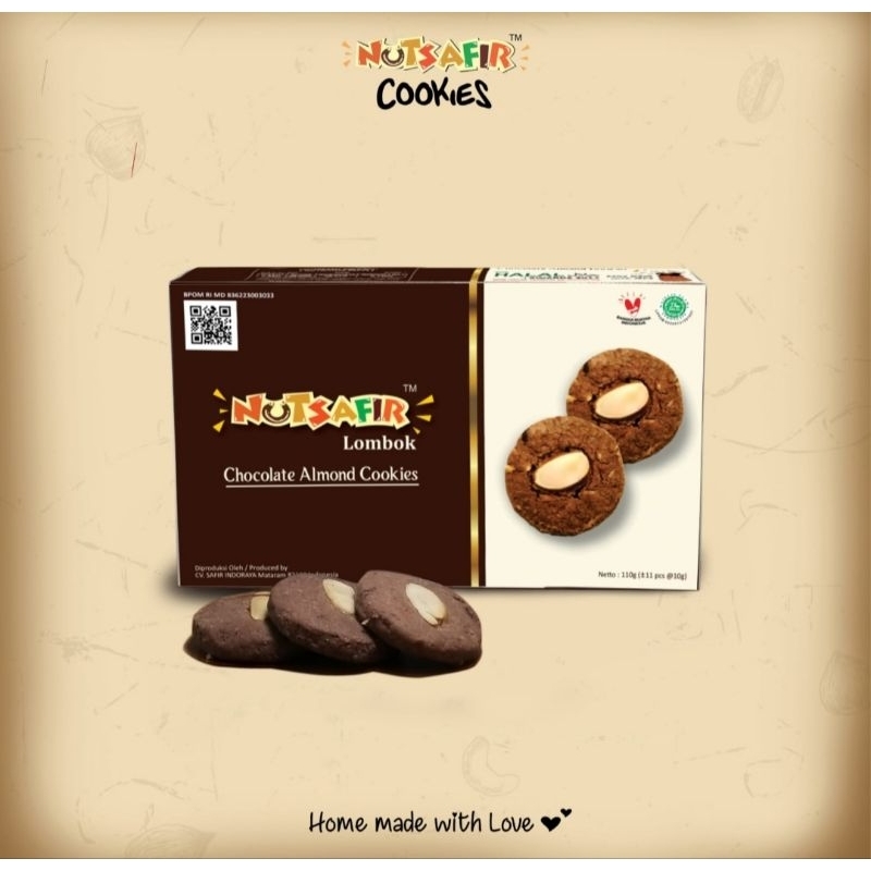 

cookies coklat almond