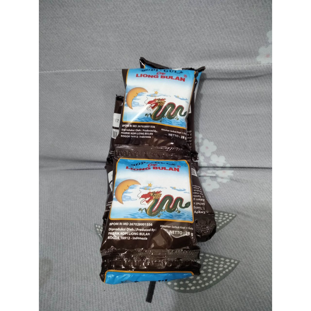 

Kopi Plus Gula Cap Liong Bulan Khas Bogor kemasan 1 pack isi 20 sachet