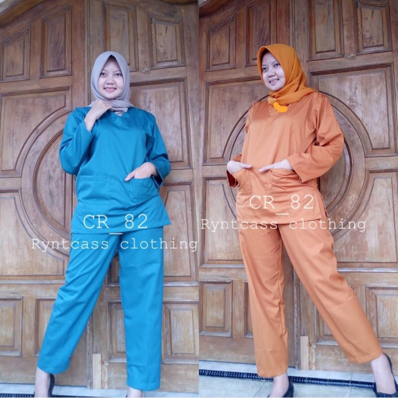 Baju Oka Jumbo Lengan Panjang Set Celana