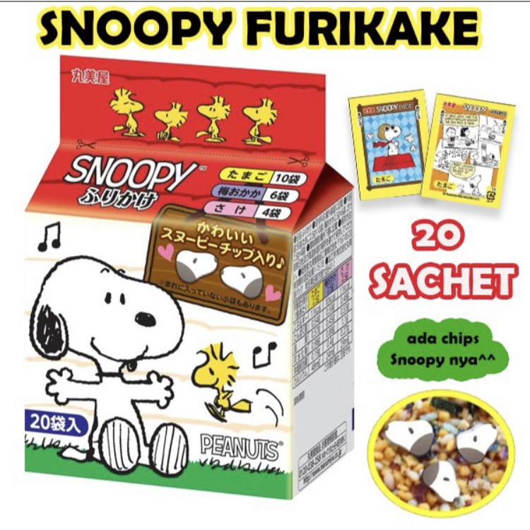 

Abon marumiya furikake snoopy sprinkle isi 20 sachets