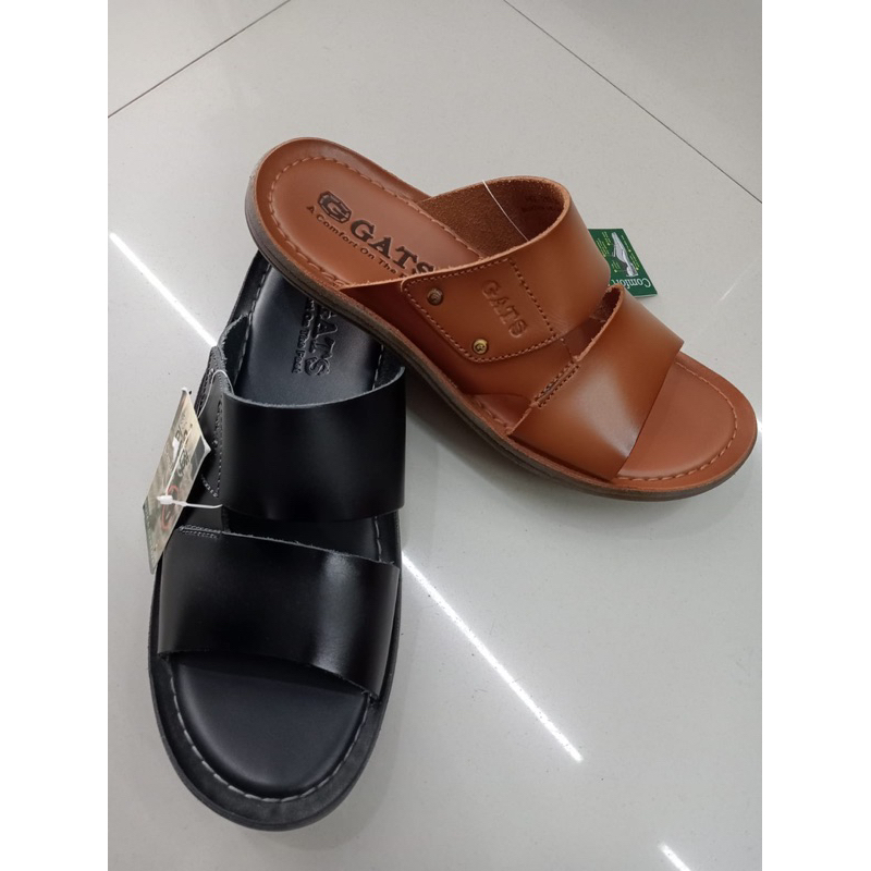 Sandal Pria | Sandal Gats | Sandal Kulit Gats | Sandal Gats asli 100% | Sandal kulit asli