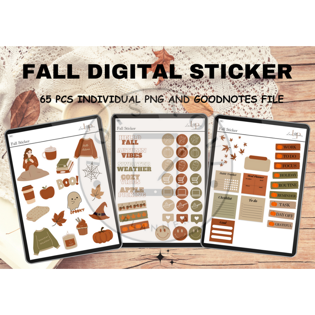 

Fall Digital Sticker, Autumn Digital Sticker, Sticker for Digital Planner, Digital Sticker