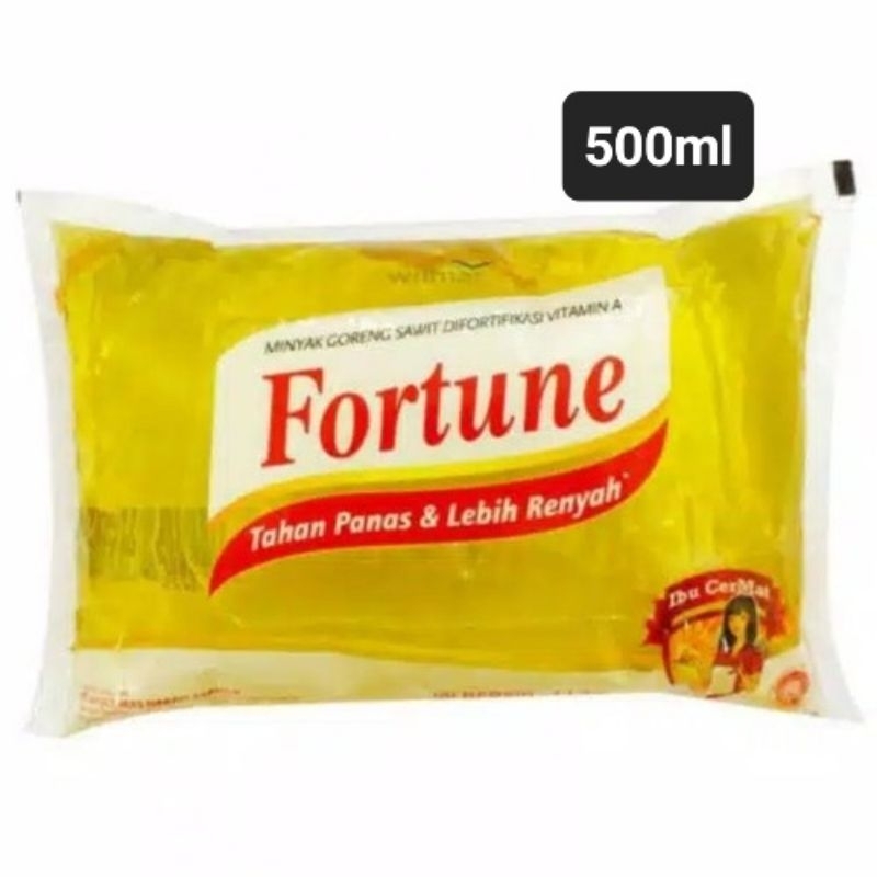 

Minyak Goreng Fortune Kemasan Bantal 500ml 500 ml