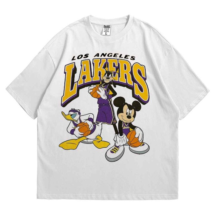 Tshirt  - Lakers Cartoon | Kaos Vintage | Tshirt Pria | Rollingstout