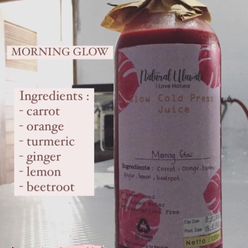 

Morning Glow Juice 1 Lt / Cold Pressed Juice