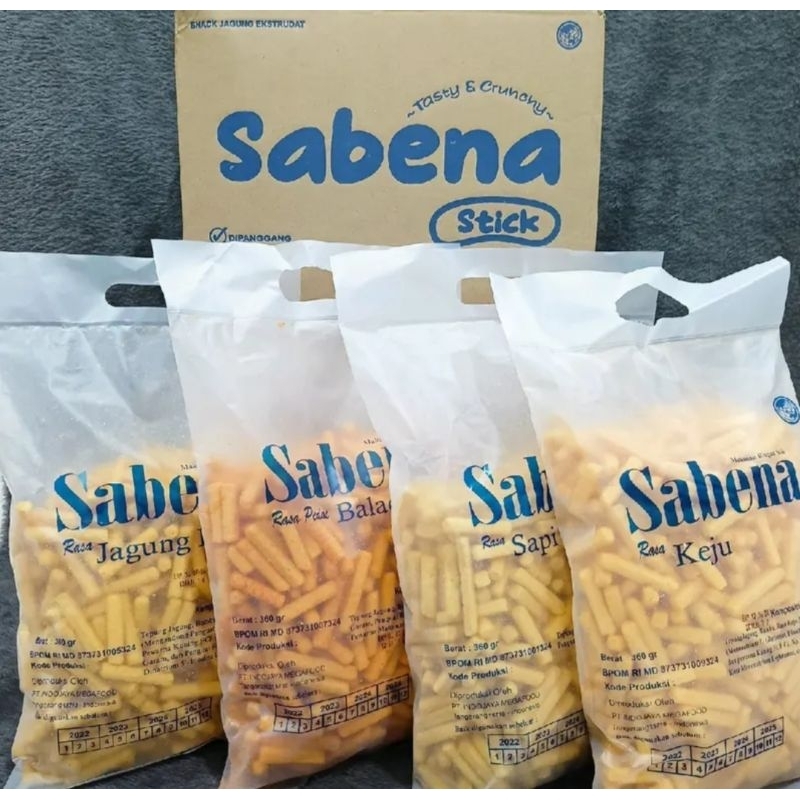 

Sabena Stik 340gram Aneka Rasa Sambal Balado-Keju-Sapi Panggang-Jagung Bakar