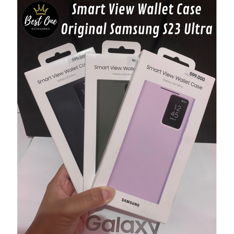 Smart View Wallet Case Samsung S23 Ultra Original