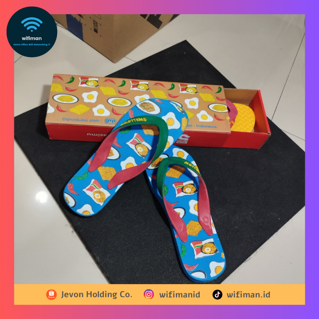 Swallow Indomie Merah Biru - Sandal limited edition