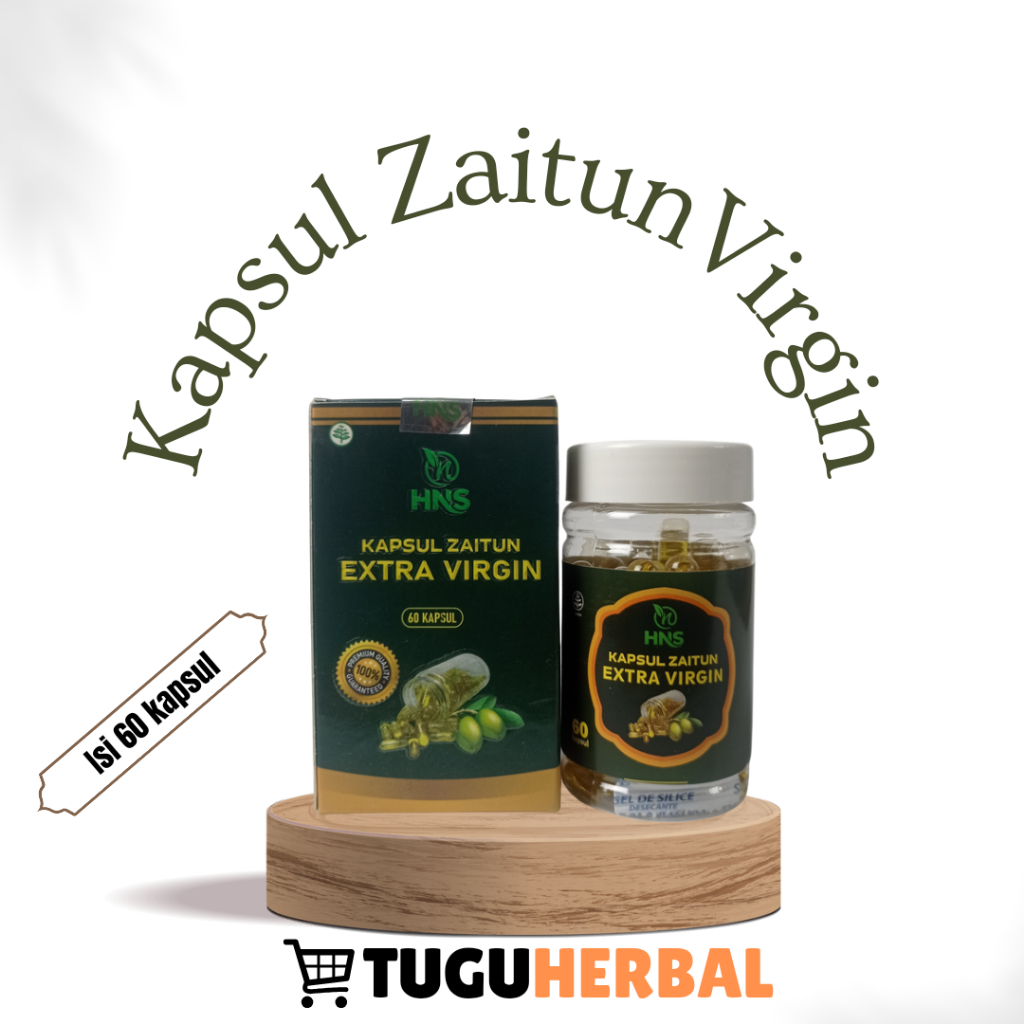 Kapsul Minyak Zaitun Extra Virgin Zaitun EVOO Extra Virgin Olive Oil isi 60 kapsul