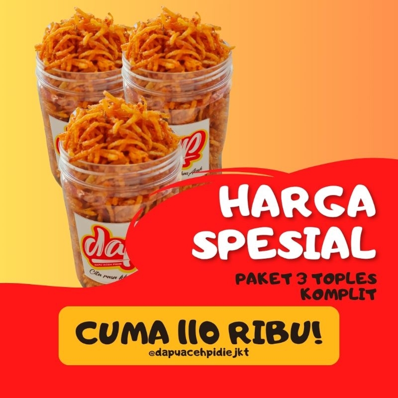 

PROMO PAKET 3 BOTOL KENTANG MUSTOFA/ Sambal Tempe Teri Kacang / Kering Kentang