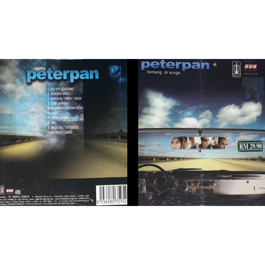 vcd peterpan album bintang di surga