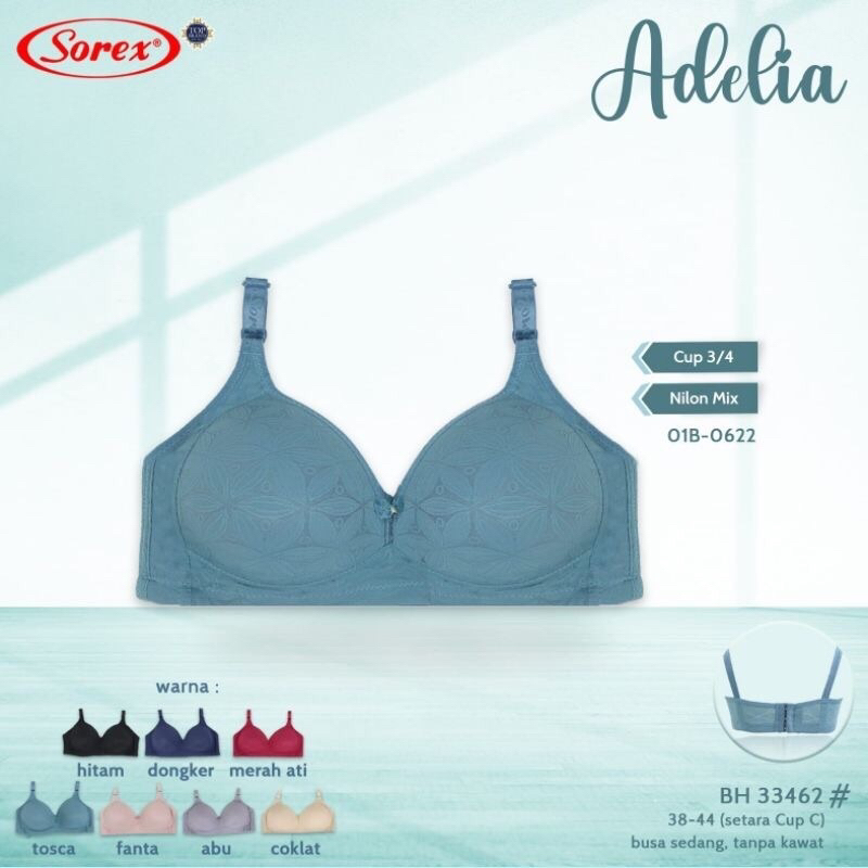 Bra BH Kutang Kotang Wanita Dewasa Sport Tanpa Kawat Busa Spon SexySorex 33462 Super Soft Motif Bung
