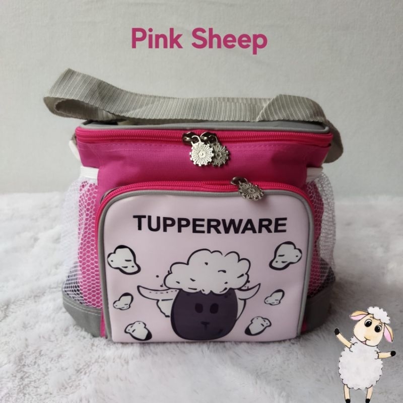 Tas Bekal Sling Bag Anak motif Farm Animal ( Zipper bunga es )