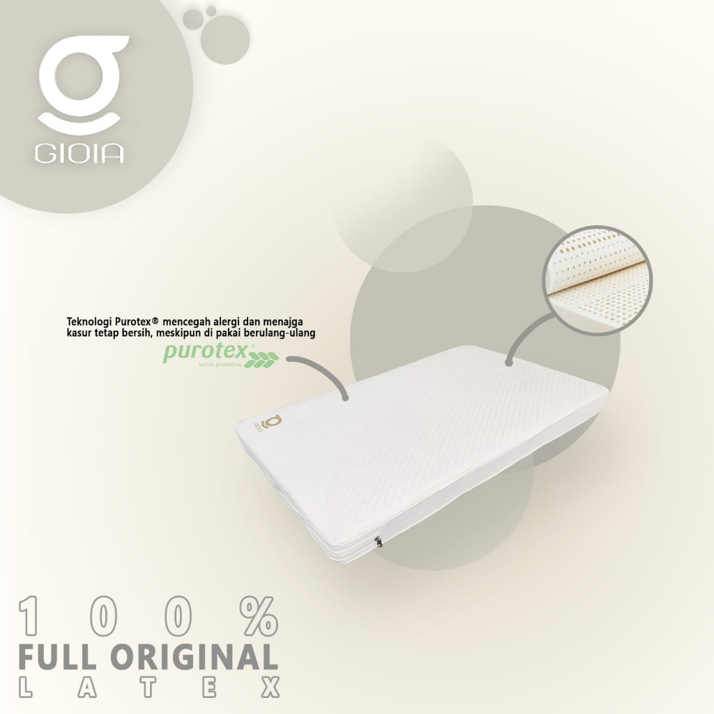 Gioia Matras Baby - Matras Baby Box Crib Latex - Size 110 x 70 x 8cm