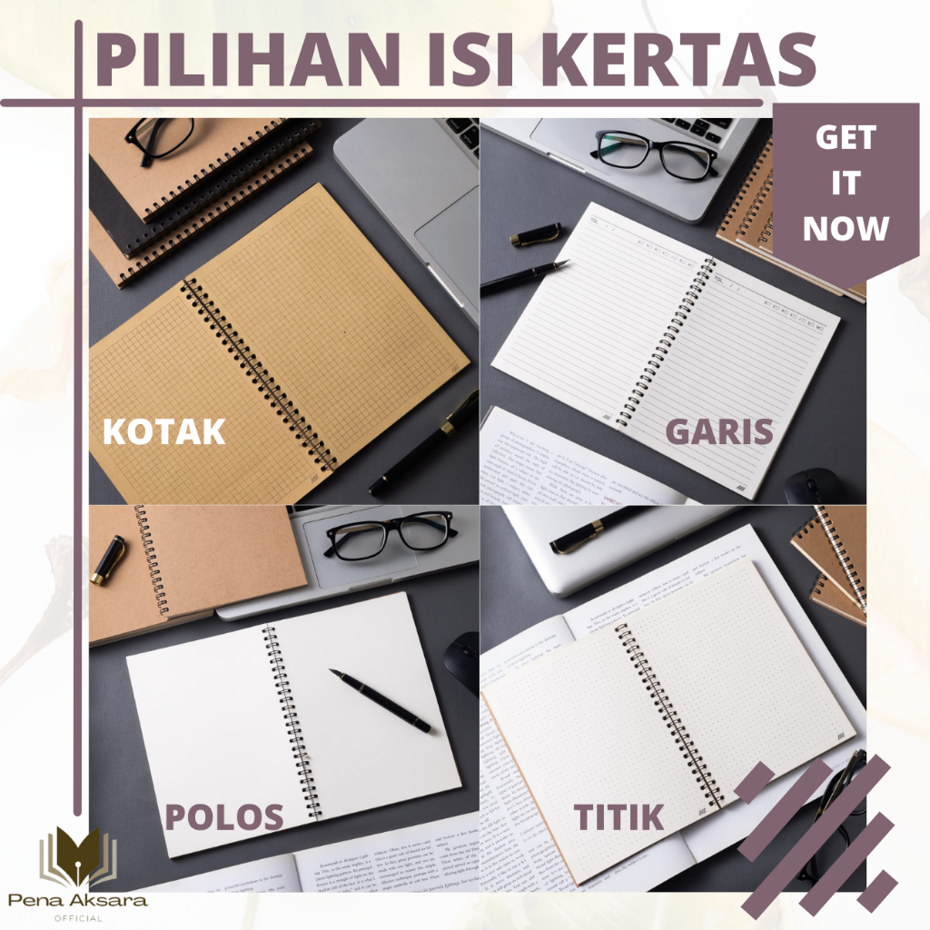 

[Whispers] Notebook Jurnal B5 (17,6x25cm) Untuk Mencatat dan Menggambar