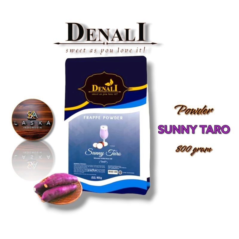 

Sunny Taro Powder Merk Denali - 800 grm - Bubuk Minuman Rasa Taro - Denali Powder