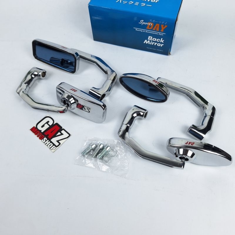 SPION TANDUK COPY DAYTONA MERK DAY KOTAK DAN OVAL UNIVERSAL HONDA YAMAHA