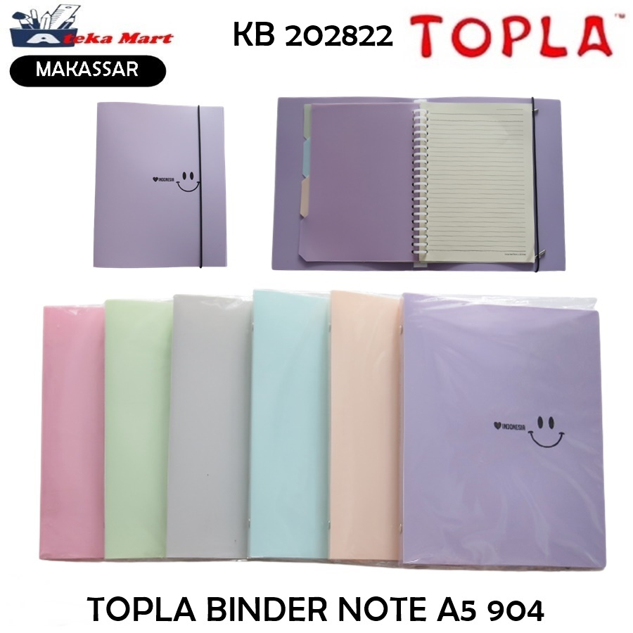 

[1PCS] TOPLA BINDER NOTE A5 BNT-904 BNT-906 BNT-907PASTEL B5 BNT-909