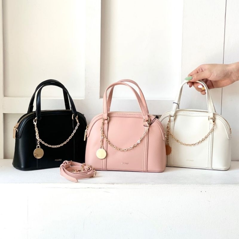 RESTOCK  Tas selempang jinjing pedro hitam putih pink