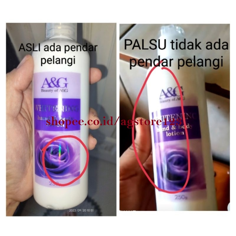 Hand and Body Lotion A&amp;G Musk Bunga Ungu 250ml