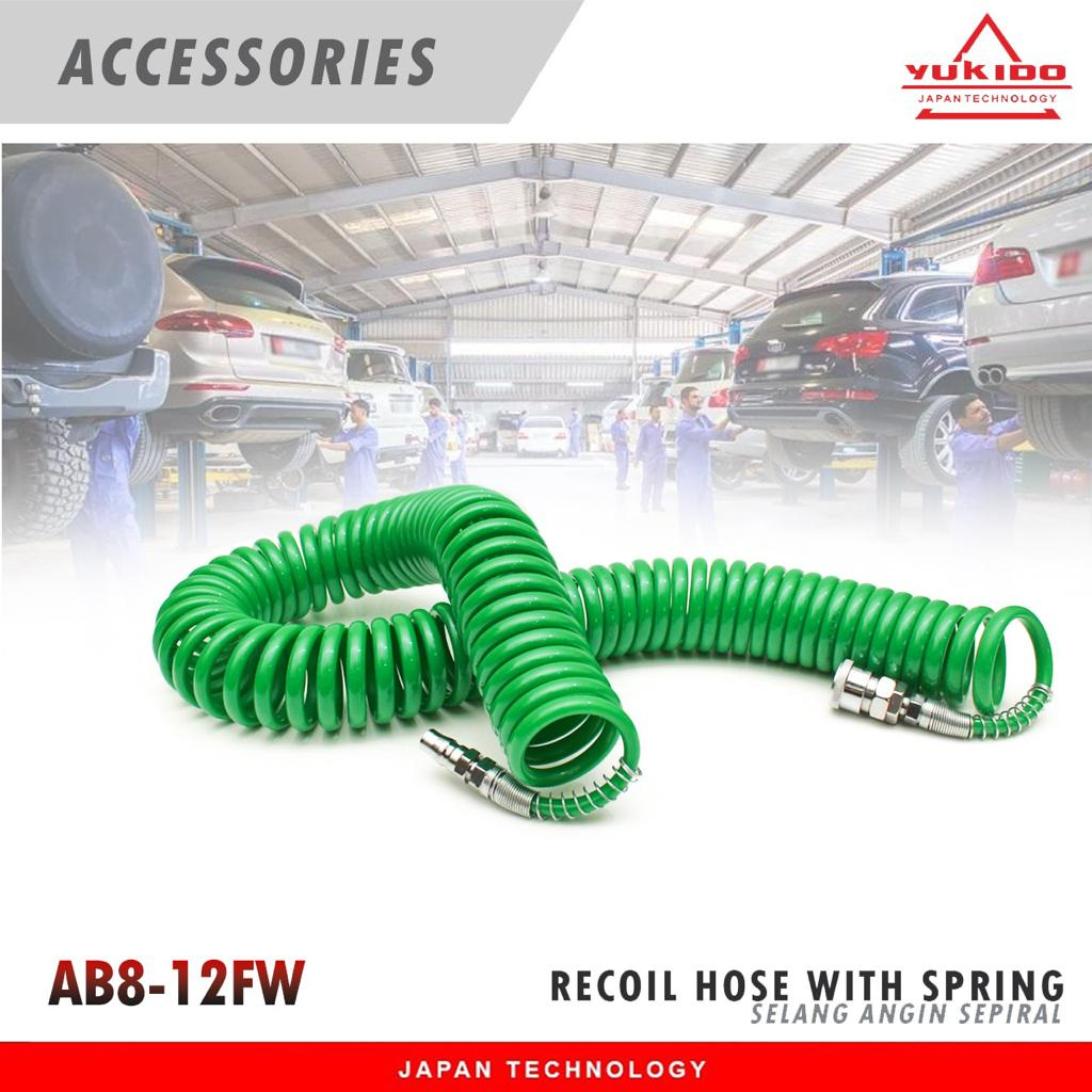 YUKIDO SELANG KOMPRESOR RECOIL HOSE SPIRAL 4.5 METER TERMURAH
