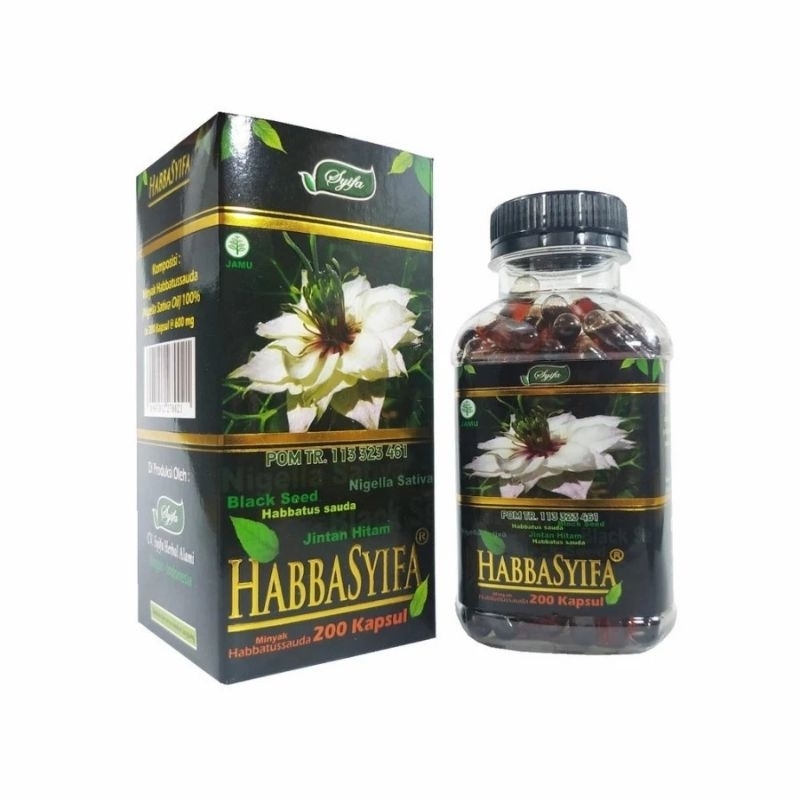 HABBASYIFA JINTAN HITAM 200 KAPSUL - HABBASYIFA OIL 200 - HABBATUSSAUDA OIL