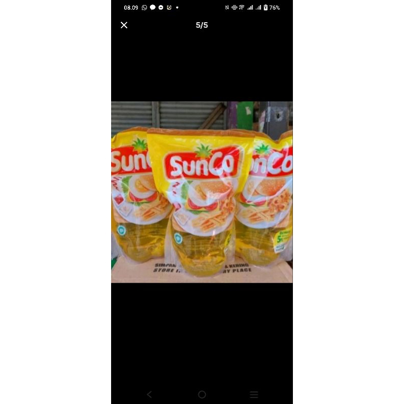 

sanco minyak goreng 2 liter bening