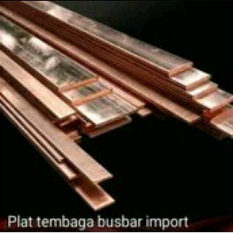 plat strip tembaga import 10 x 80 mm busbar arde panjang 4 meter 28,64 kg
