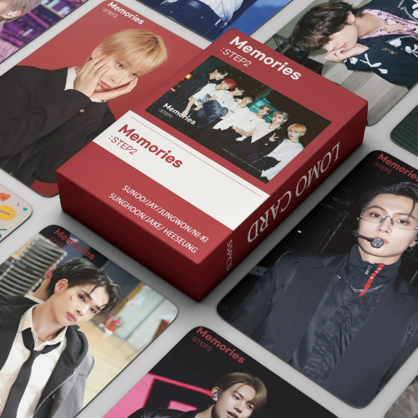 photocard ENHYPEN Memories : STEP 2 55 pcs print 2 sisi bolak balik 057agk