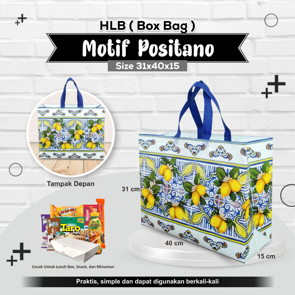 

ALTHEA Tas Parcel | Goodie Bag Bingkisan Laminasi | Tas Sembako 31x40x15