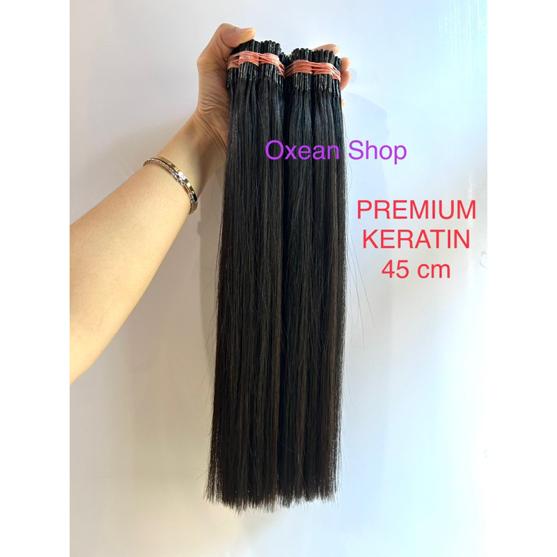 Hair Extension Rambut Sambung 100% Rambut Asli 45cm