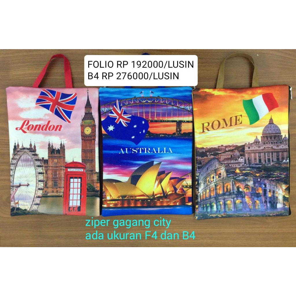 

ZIPPER BAG GAGANG CITY F4 DAN B4