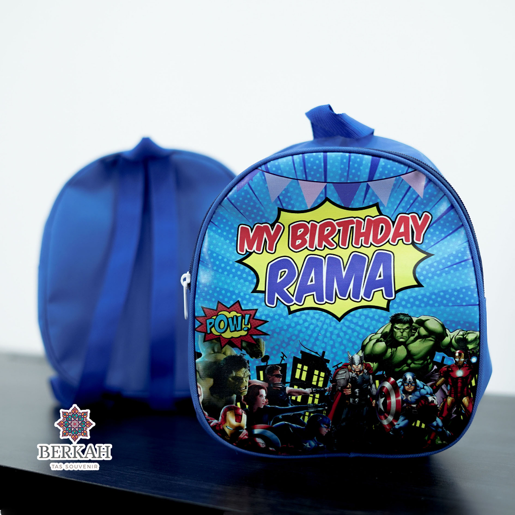 

BEST SELLER Tas Ulang Tahun Anak Goodie Bag Resleting telur Polyester Tas Ultah CUSTOM Foto Sendiri Souvenir Hampers Birthday