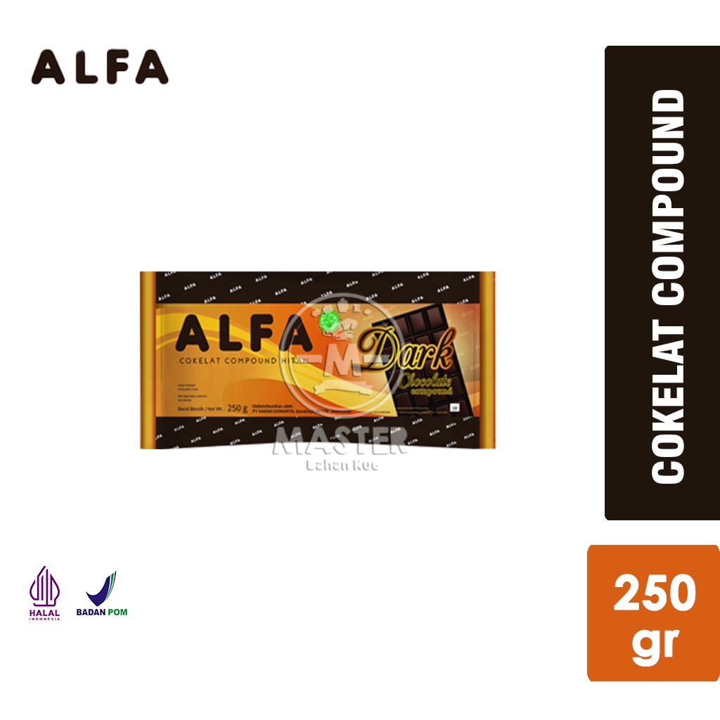 

Dark Chocolate Compound ALFA / Cokelat Batang [250 gr]