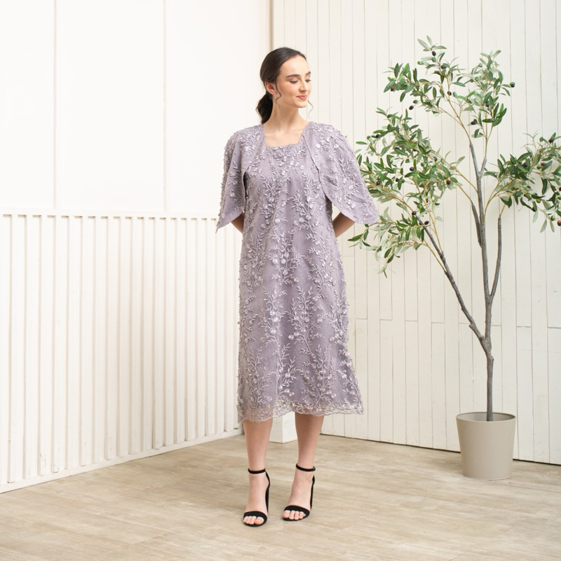 ELIZABETH (midi dress baju pesta tulle by FEVRIERSTORE)