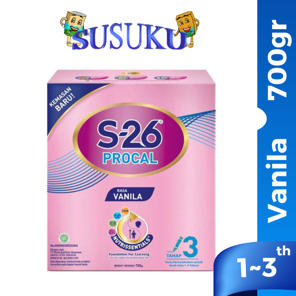 S26 Procal Tahap 3 - 700gr Susu Formula Terbaik untuk Tumbuh Kembang Si Kecil