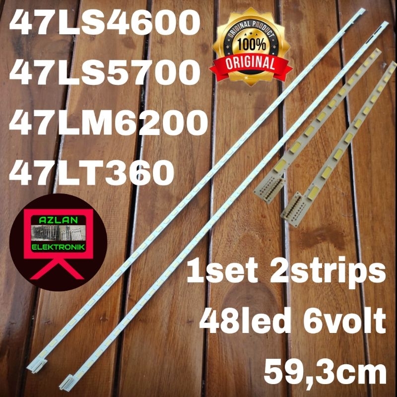 BACKLIGHT LED TV LG 47LS4600 47LS5700 47LM6200 47LT369 48LED 6VOLT