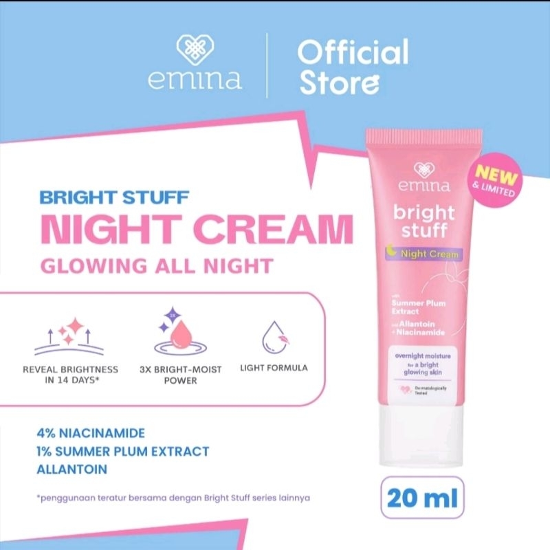 Emina Bright Stuff Night Cream 20g