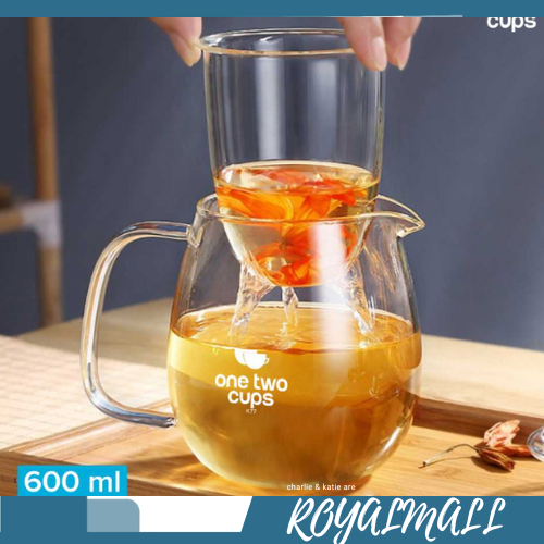 Teko Pitcher Teh Chinese Teapot with Saringan Infuser / Teko Masak Rebus Teh Kaca Dengan Saringan Pe